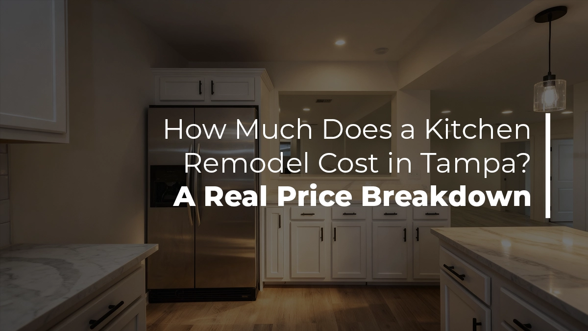 Kitchen remodel cost Tampa 2026 real price breakdown by Renov8 Plus