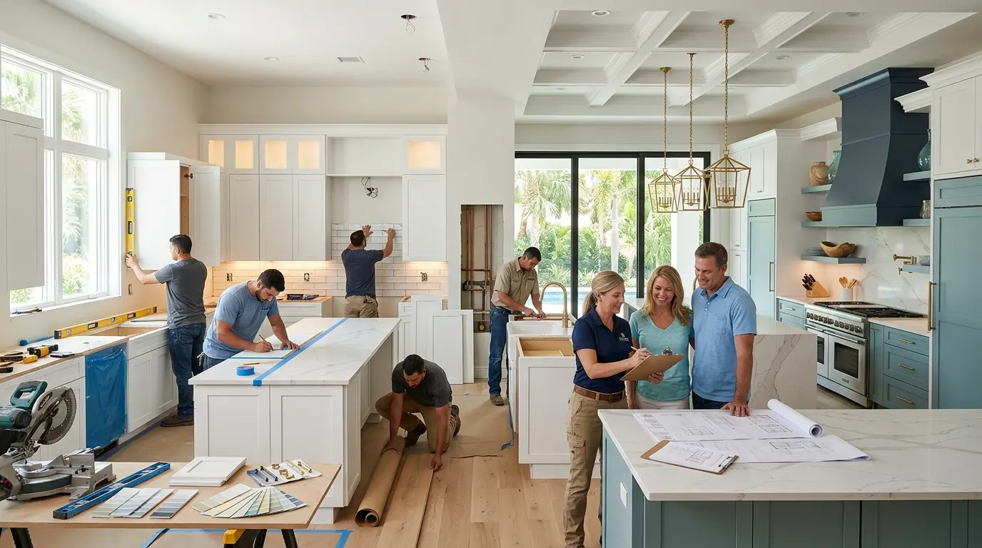 Minor vs full kitchen remodel scope comparison Tampa
