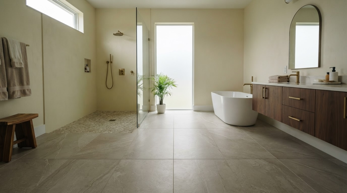 Florida climate considerations for bathroom flooring
