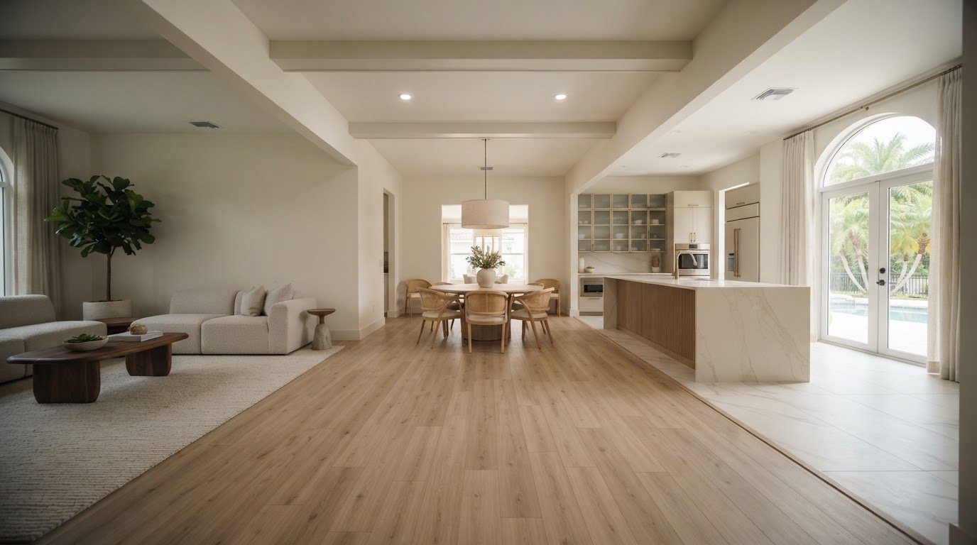 What is an open floor plan in a Tampa home