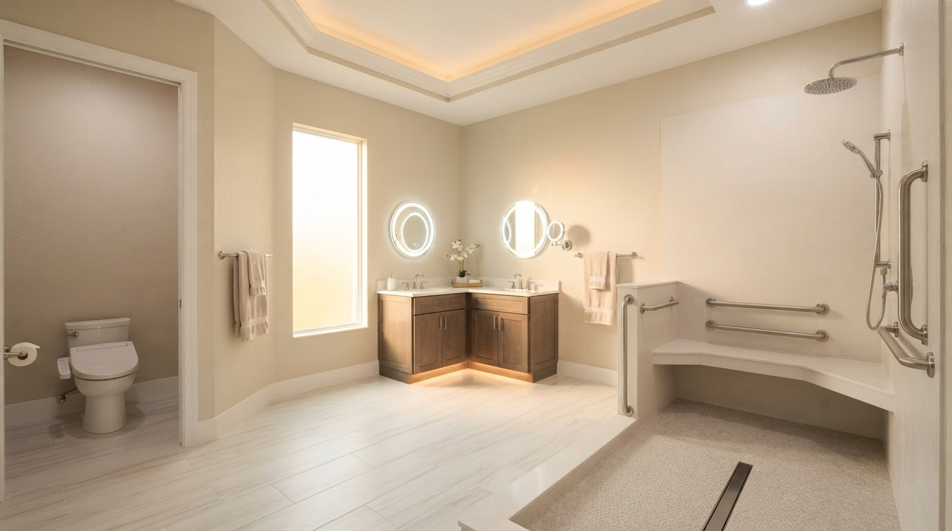 Aging-in-place bathroom remodeling costs in Tampa