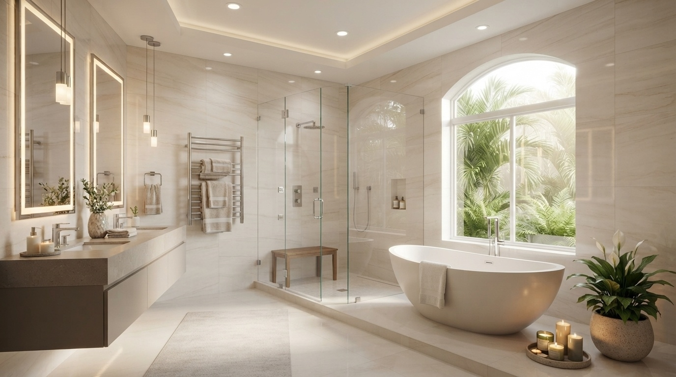 What is a spa bathroom