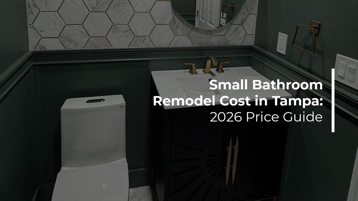 Small bathroom remodel cost in Tampa 2026 price guide by Renov8 Plus