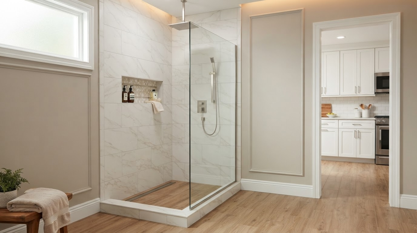 Walk-in shower tile ideas