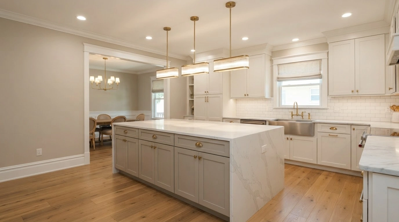 Kitchen island ideas by kitchen size