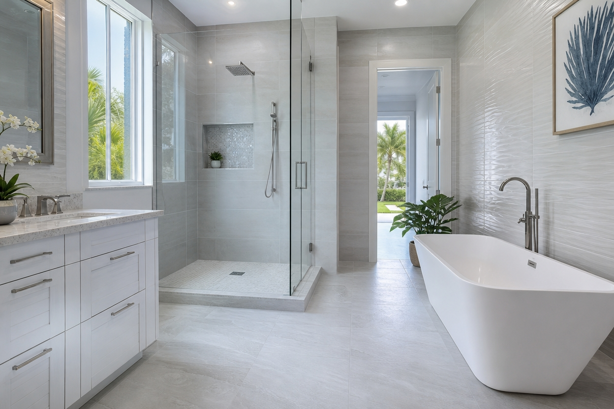 How to choose bathroom tile color