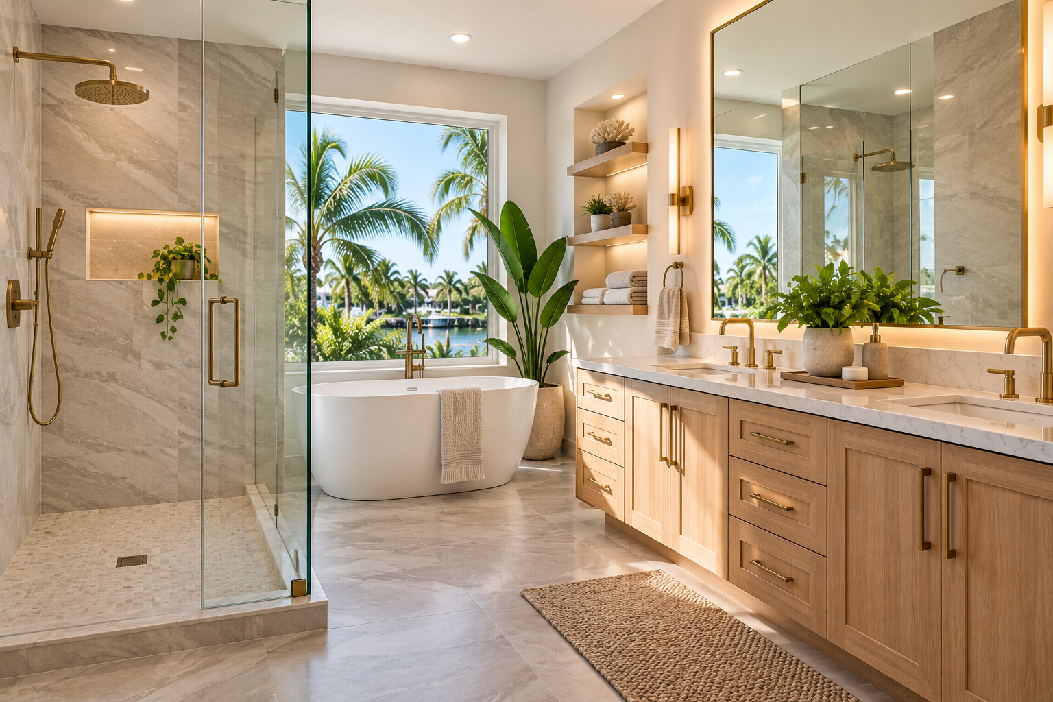 Best bathroom materials for Florida humidity