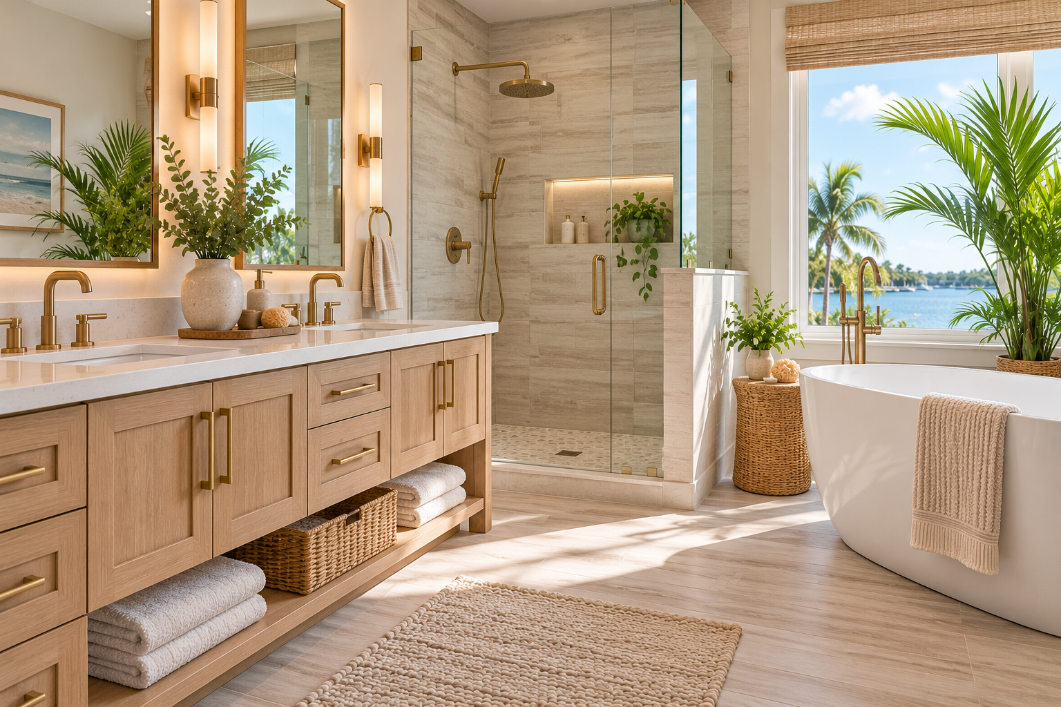 Best coastal bathroom materials for Florida homes